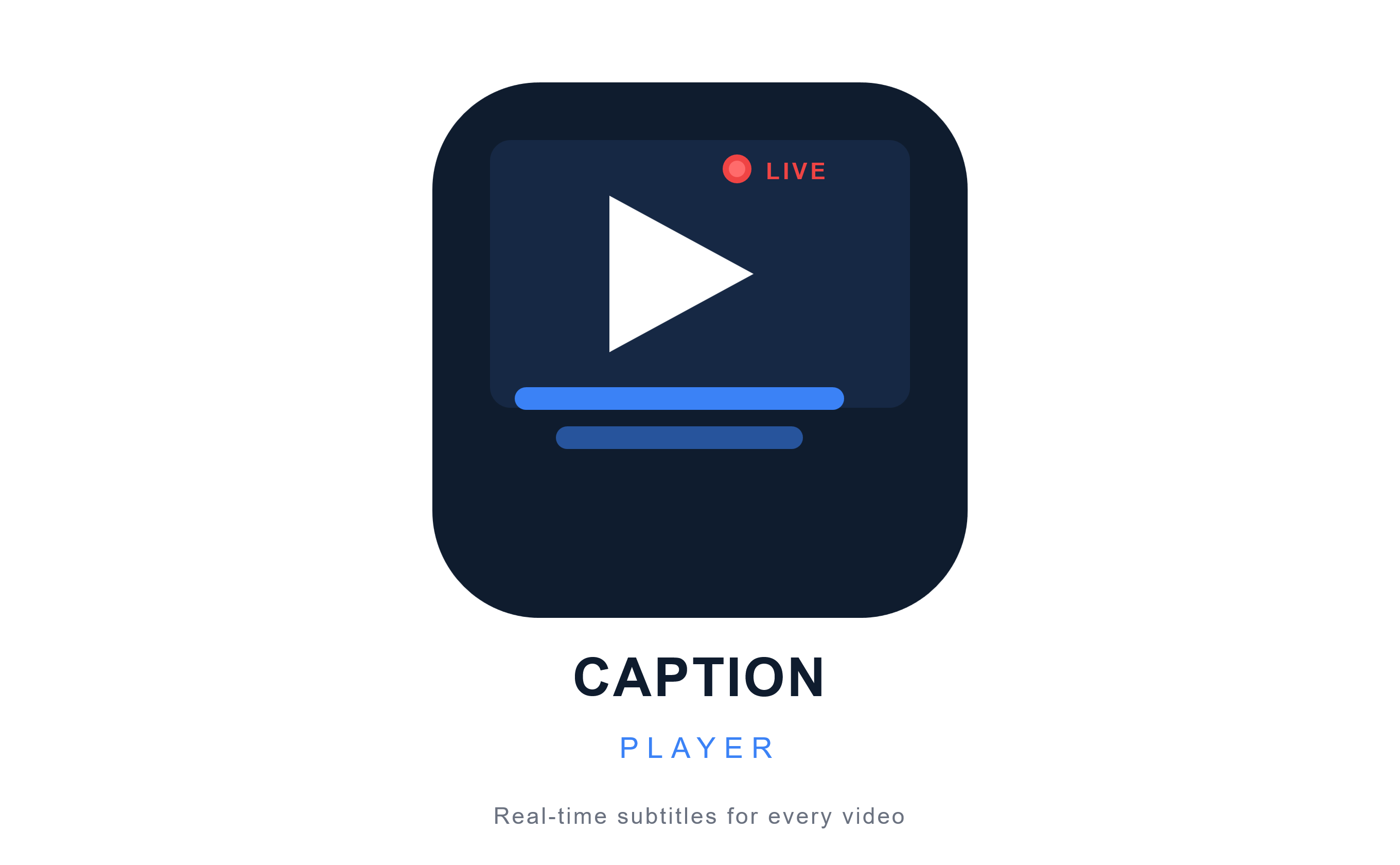 PREMIUM LIVE CAPTION PLAYER logo